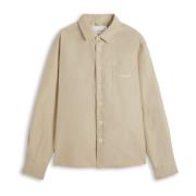 Beige Flow Shirt Klassieke Kraag Axel Arigato , Beige , Heren