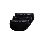 Zwarte Heren Briefs Set Logo Elastiek Ralph Lauren , Black , Heren