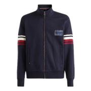 Blauwe Racing Streep Sweatshirt Tommy Hilfiger , Blue , Heren