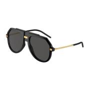 Dg6195 Pilot Zonnebril Dolce & Gabbana , Black , Unisex