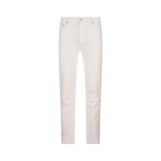 Witte Bloemen Jacquard Slim-Fit Jeans Etro , White , Heren