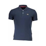 Blauw Polo Shirt met Borduursel La Martina , Blue , Heren