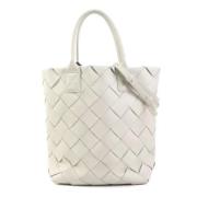 Pre-owned Leather handbags Bottega Veneta Vintage , White , Unisex