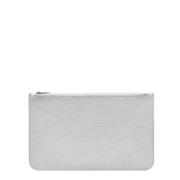 Pre-owned Leather pouches Louis Vuitton Vintage , White , Dames