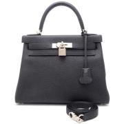 Pre-owned Fabric handbags Hermès Vintage , Black , Dames