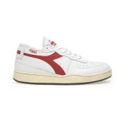 Basket Row Cut Sneakers Diadora , White , Heren