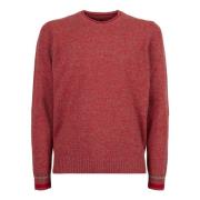 Rode Crew-Neck Sweater & Korte Sokken Gallo , Multicolor , Heren