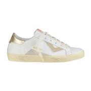 Witte Lage Top Sneakers Klassieke Stijl 4B12 , White , Dames