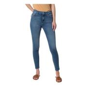 Blauwe Skinny Jeans Medium Wassing Kocca , Blue , Dames
