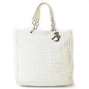 Pre-owned Fabric dior-bags Dior Vintage , White , Dames