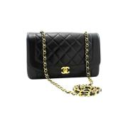 Pre-owned Leather chanel-bags Chanel Vintage , Black , Dames