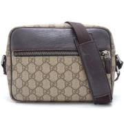 Pre-owned Leather shoulder-bags Gucci Vintage , Beige , Dames