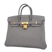 Pre-owned Fabric handbags Hermès Vintage , Gray , Dames