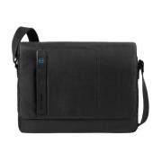 Messenger en iPad Tassen in Zwart Piquadro , Black , Heren