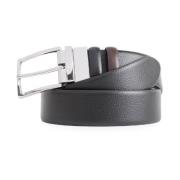 Omkeerbare riem met gesp Piquadro , Black , Heren