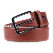 Bruin Leren Riem met Gesp Piquadro , Brown , Heren