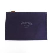 Pre-owned Fabric pouches Hermès Vintage , Purple , Dames