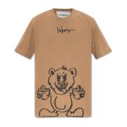 T-shirt met logo Iceberg , Brown , Heren