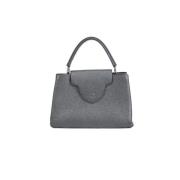 Pre-owned Leather louis-vuitton-bags Louis Vuitton Vintage , Gray , Da...