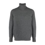 Antraciet Sweater Dolcevita Tubico Drumohr , Gray , Heren