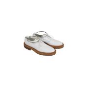 Pre-owned Leather flats Jil Sander Pre-owned , White , Dames