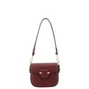 Bordeaux Trotteur Handtas met Slot Pourchet Paris , Red , Dames