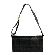 Pre-owned Leather shoulder-bags Chanel Vintage , Black , Dames