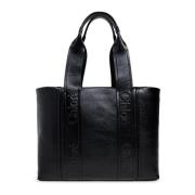 `Woody Medium` shopper tas Chloé , Black , Dames
