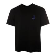 Anker Borduurwerk Achterprint T-shirt JW Anderson , Black , Heren