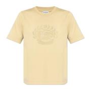 Katoenen T-shirt Burberry , Beige , Dames