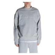 Grijze Bedrukte Sweatshirt Mannen Herfst/Winter Calvin Klein , Gray , ...