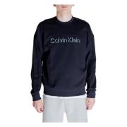 Zwart Print Sweatshirt Herfst/Winter Calvin Klein , Black , Heren
