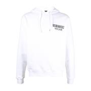 Witte Cool Fit Hoodie Sweaters Dsquared2 , White , Heren
