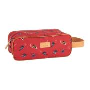 Rode Unisex Beauty Case met Skiër Motief Gallo , Multicolor , Unisex