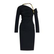 Jurk met een uitsnijding Versace , Black , Dames