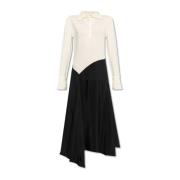 Jurk met kraag Victoria Beckham , Beige , Dames