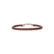 Gevlochten armband Salvatore Ferragamo , Brown , Heren