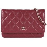 Pre-owned Fabric chanel-bags Chanel Vintage , Red , Dames