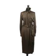 Pre-owned Polyester dresses Tom Ford Pre-owned , Green , Dames