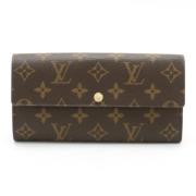 Pre-owned Canvas wallets Louis Vuitton Vintage , Brown , Dames