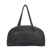 Pre-owned Leather handbags Chanel Vintage , Black , Dames