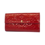 Pre-owned Fabric wallets Louis Vuitton Vintage , Red , Dames