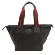 Pre-owned Canvas handbags Gucci Vintage , Black , Dames