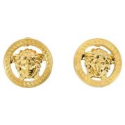 Metal earrings Versace , Yellow , Dames