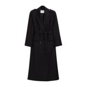 Oversized Trench Coat IVY OAK , Black , Dames