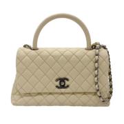 Pre-owned Fabric chanel-bags Chanel Vintage , Beige , Dames