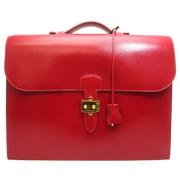 Pre-owned Fabric handbags Hermès Vintage , Red , Dames