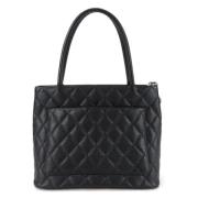 Pre-owned Leather totes Chanel Vintage , Black , Dames