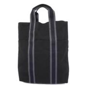 Pre-owned Fabric totes Hermès Vintage , Black , Dames