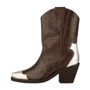 Western Croco Cowboy Laarzen Shoe the Bear , Brown , Dames